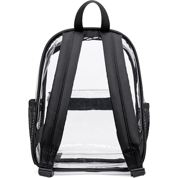 New Beautiful Black Clear Small Backpack for Girls, Women's (12x12x6) - Picture 9 of 9